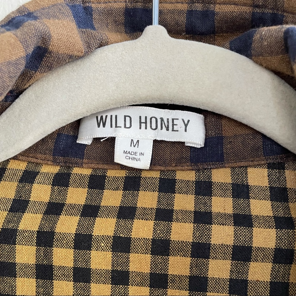 WildHoney Contrast Checked Buttondown - Picture 9 of 10